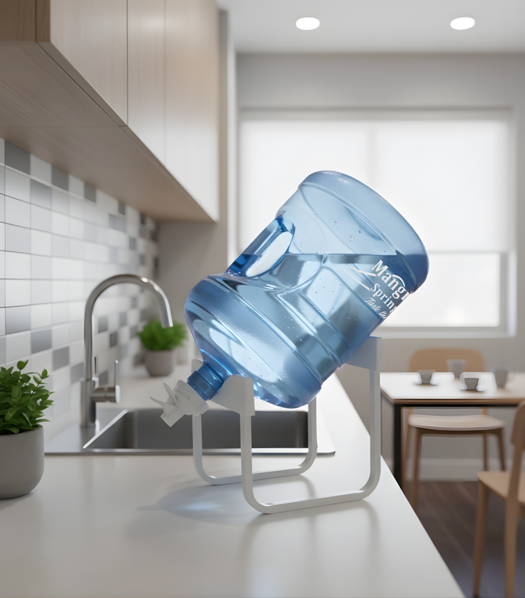 Flat-pack bottled-water dispenser alternate view