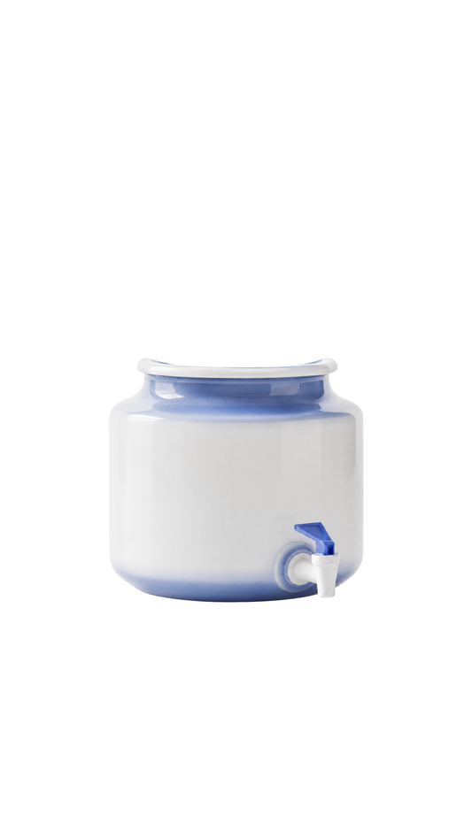 Ceramic water tower for bottled spring water
