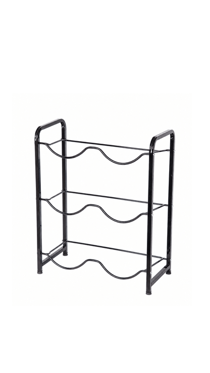 Six-bottle water storage rack for large water bottles