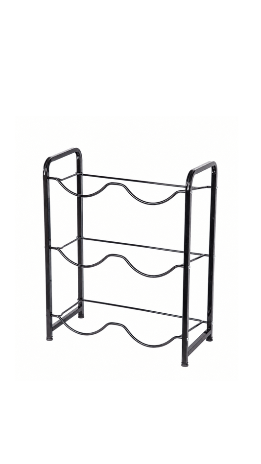 Six-bottle water storage rack for large water bottles