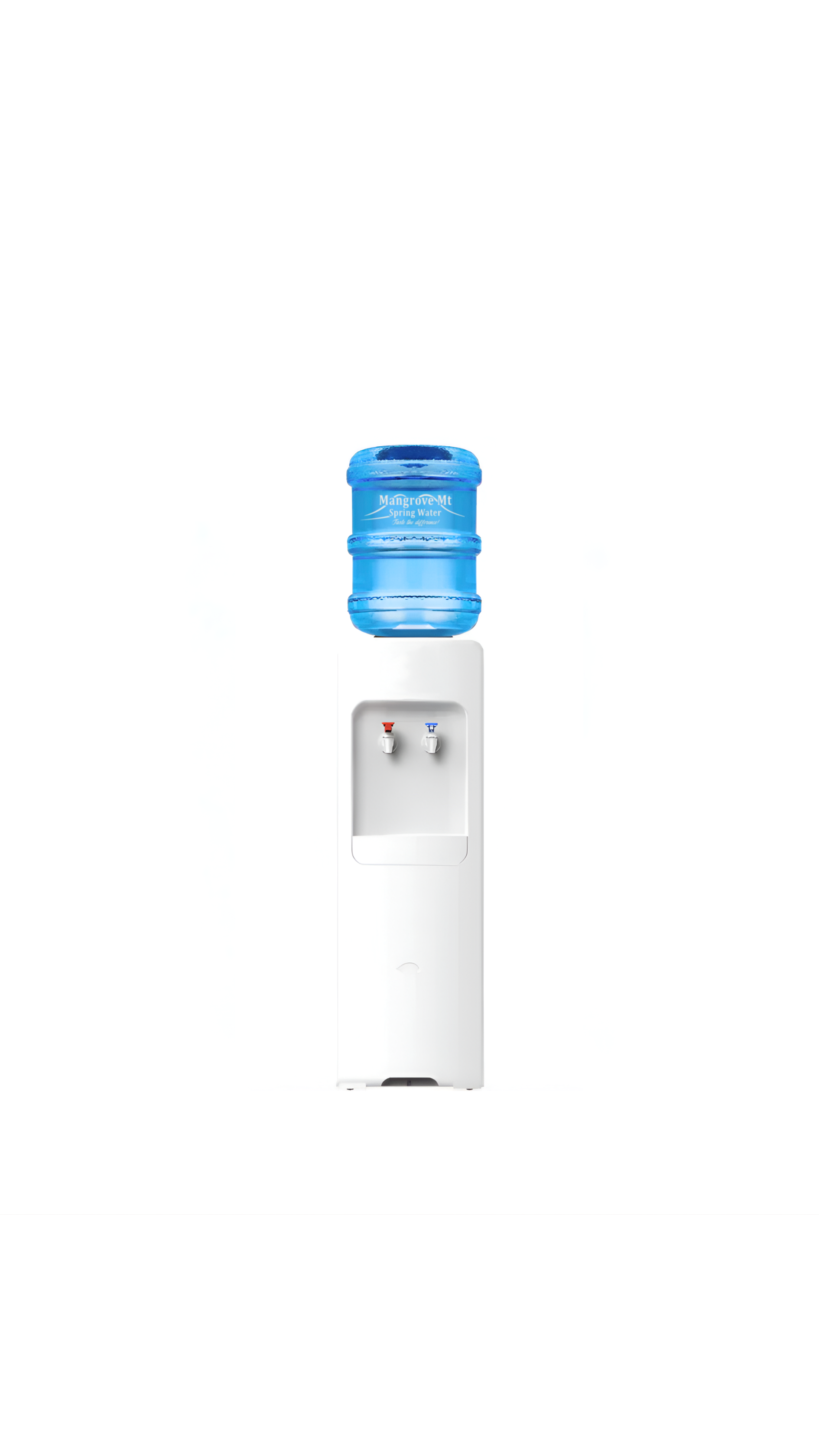 15L returnable spring water bottle fitted to a water cooler