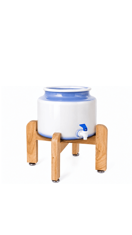 Wooden Bench Stand [Ceramic Dispenser Compatible]